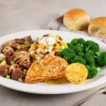 Lemon Garlic Chicken & Steak Tips Combo