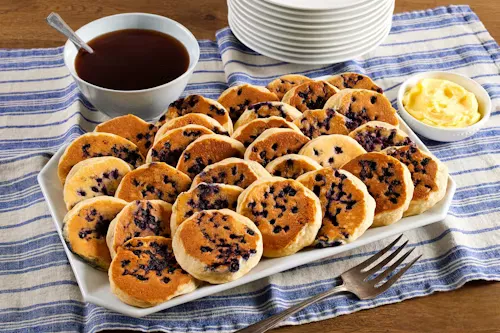 Mini Blueberry Hotcakes
