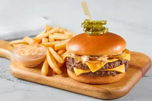 Double Stacked Cheeseburger
