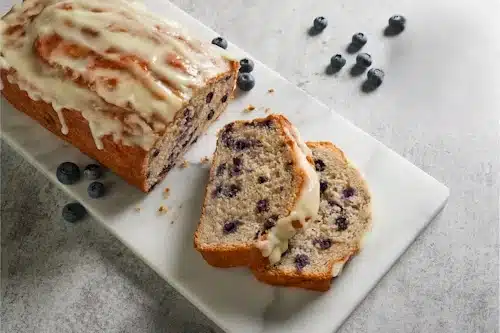 Glazed Blueberry Bread
